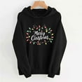 thumbnail image 1 of Busydd Christmas Hoodies for Women Long Sleeve Vacation Graphic Hooded Sweatshirt Comfy Casual Womens Hoodies Pullover with Pockets L, 1 of 6