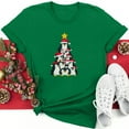thumbnail image 1 of Busydd Christmas Shirts for Women Fall Fashion Round Neck Xmas Graphic Tees Casual Short Sleeve Womens Tops Versatile Comfy Cotton Tshirts L, 1 of 6
