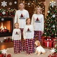 thumbnail image 1 of Busydd Family Pajamas Matching Sets Fashion Holiday Print Christmas Pajamas Two Piece Long Sleeve Round Neck Tops and Pants Family Christmas Pjs, 1 of 4