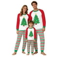 thumbnail image 1 of Busydd Family Pajamas Matching Sets Trendy Casual Print Christmas Pajamas Loungewear Round Neck Long Sleeve Tops and Pants Matching Christmas Pajamas for Family, 1 of 7