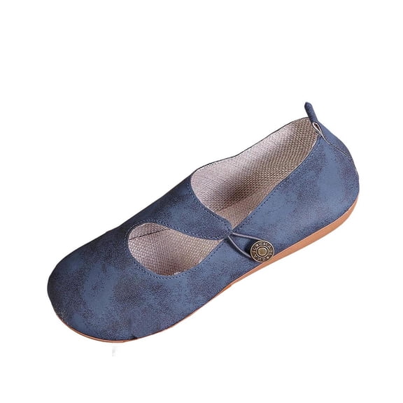 Busydd Flats for Women Trendy Comfortable Round Toe Dress Shoes for Women Casual Versatile Solid Color Slip-On Women Shoes 6