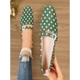 thumbnail image 1 of Busydd Flats for Women with Polka Dot Fashion Shiny Buckle Detail Slip on Dress Shoes 36, 1 of 5