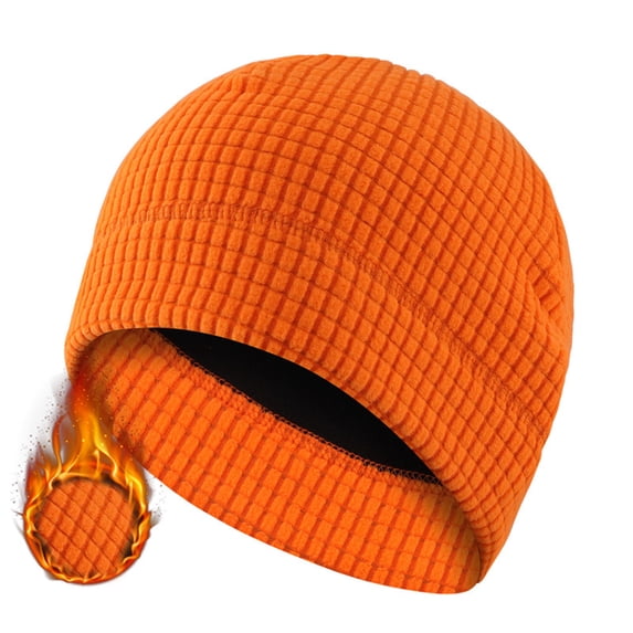 Busydd Fleece Lined Beanie for Men Fashionable Solid Color Skull Caps for Men Casual Warm Windproof Winter Hat