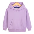 thumbnail image 1 of Busydd Girls Clothes 2-12 Years Casual Unisex Long Sleeve Solid Color Boys Hoodies Loose Comfy Cotton Girls' Fashion Hooded Fall Sweatshirts with Pockets, 1 of 5