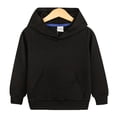 thumbnail image 1 of Busydd Girls Clothes 2-12 Years Casual Unisex Long Sleeve Solid Color Boys Hoodies Loose Comfy Cotton Girls' Fashion Hooded Fall Sweatshirts with Pockets, 1 of 5