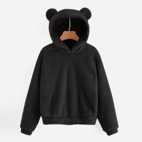 Busydd Girls Hoodie 4-15 Years Fashion Fleece Winter Clothes Casual Solid Color Long Sleeve Teen Girls Sweatshirt Comfy Warm Little Girls Clothes with Pocket 10-11 Years