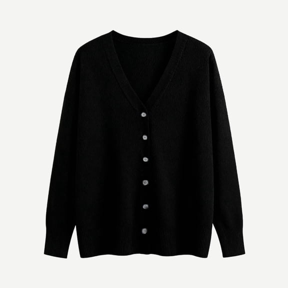 Busydd Girls Sweaters 2-12 Years Trendy Solid Color Long Sleeve Girls Tops Casual V Neck Button Sweaters for Girls and Boys 3-4 Years