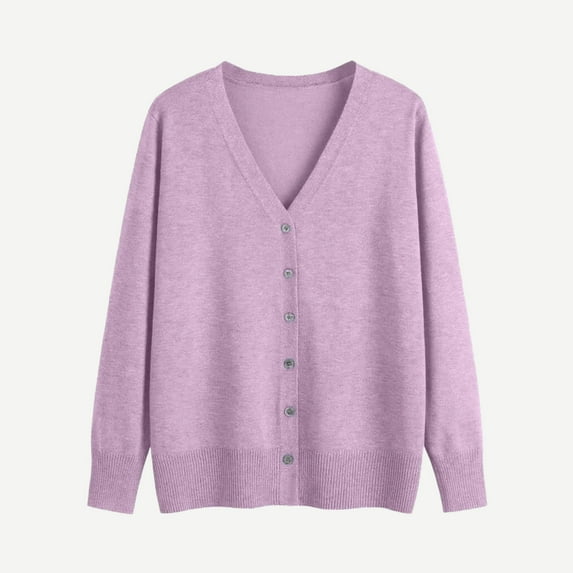 Busydd Girls Sweaters 2-12 Years Trendy Solid Color Long Sleeve Girls Tops Casual V Neck Button Sweaters for Girls and Boys 5-6 Years
