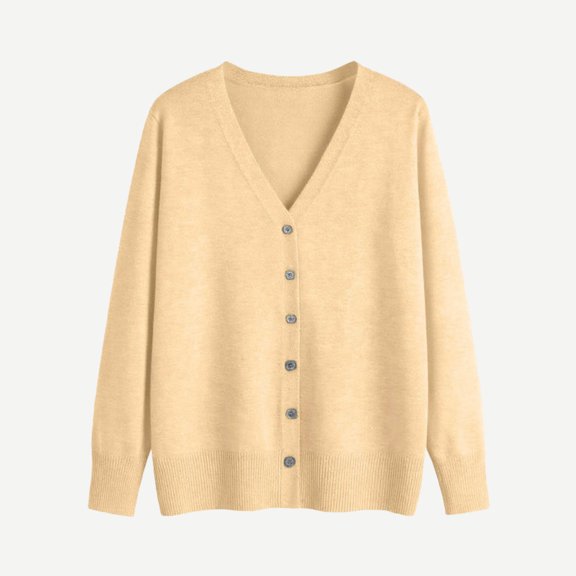 Busydd Girls Sweaters 2-12 Years Trendy Solid Color Long Sleeve Girls Tops Casual V Neck Button Sweaters for Girls and Boys 9-10 Years