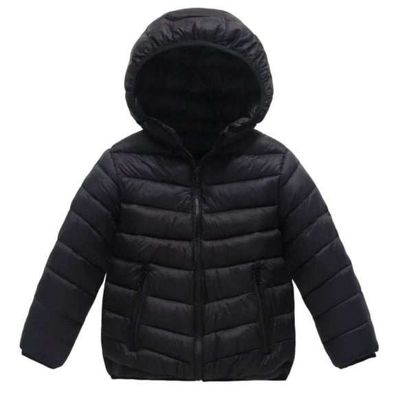 Busydd Girls Winter Coat 8-17 Years Fashion Colorblock Patchwork Unisex Teens Puffer Jacket Long Sleeve Hooded Warm Boys Winter Coat Comfy Zipper Kids Winter Coat with Pocket 8-9 Years