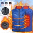 thumbnail image 1 of Busydd Heated Vest for Kids Electric USB Rechargeable Heated Vest Winter Warm Sleeveless Heated Jackets with 3 Heating Levels 2 Heating Zones Fashion Heart Print Zipper Heated Vest with Pockets, 1 of 9