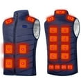 thumbnail image 1 of Busydd Heated Vest for Men Battery not Included USB Rechargeable Heated Vest with 3 Heating Levels 21 Heating Zones Winter Zip Sleeveless Heated Jackets, 1 of 5