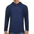 thumbnail image 1 of Busydd Hoodie for Men Solid Color Hooded Sweatshirt Long Sleeve Pullover Hoodie Casual Loose Lightweight Pullover Tops Plus Size Sweatshirt S-5XL, 1 of 2