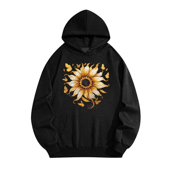 Busydd Hoodies for Men and Women Unisex Long Sleeve Hooded Sweatshirt Casual Loose Mens Hoodies Trendy Pullover Graphic Hoodies with Pocket L