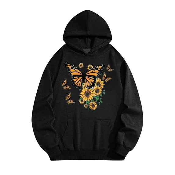 Busydd Hoodies for Men and Women Unisex Long Sleeve Hooded Sweatshirt Casual Loose Mens Hoodies Trendy Pullover Graphic Hoodies with Pocket XL