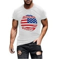 thumbnail image 1 of Busydd Independence Day T Shirts for Man Casual Comfortable Cotton T Shirts Round Neck Short Sleeve Summer Tops American Flag Print Patriotic Tee Shirts, 1 of 5