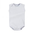 thumbnail image 1 of Busydd Infant Girl Clothes Onesie 0-24 Months Comfy Breathable Cotton Sleeveless Baby Boy Romper Summer Solid Color Round Neck Rompers 9-12 Months, 1 of 5