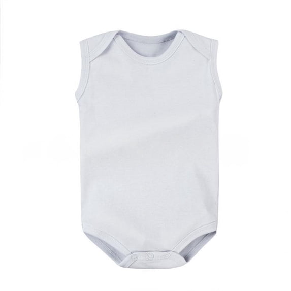 Busydd Infant Girl Clothes Onesie 0-24 Months Comfy Breathable Cotton Sleeveless Baby Boy Romper Summer Solid Color Round Neck Rompers 9-12 Months