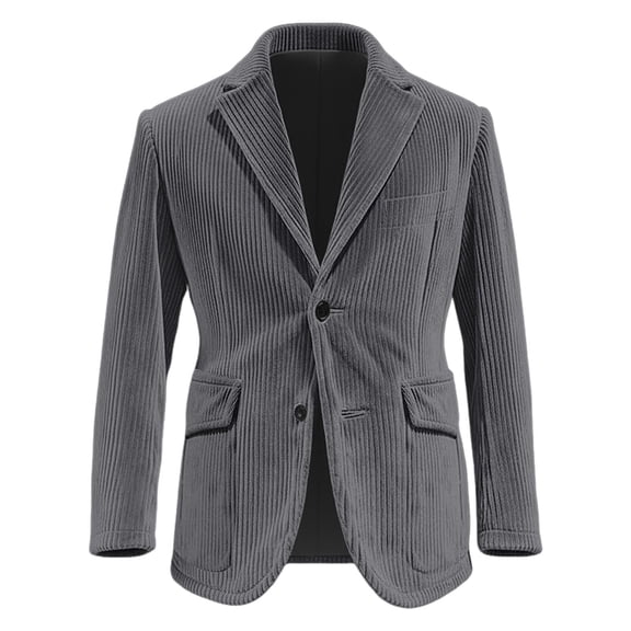 Busydd Jackets for Men Fashion Holiday Party Christmas Mens Coats Solid Color Long Sleeve Lapel Blazer for Men with Pockets 2XL