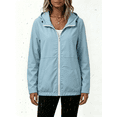thumbnail image 1 of Busydd Jackets for Women Outdoor Sun Protection Waterproof Sports Coats Casual Stylish Solid Color Long Sleeve Zip Up Hoodie with Pockets M, 1 of 10
