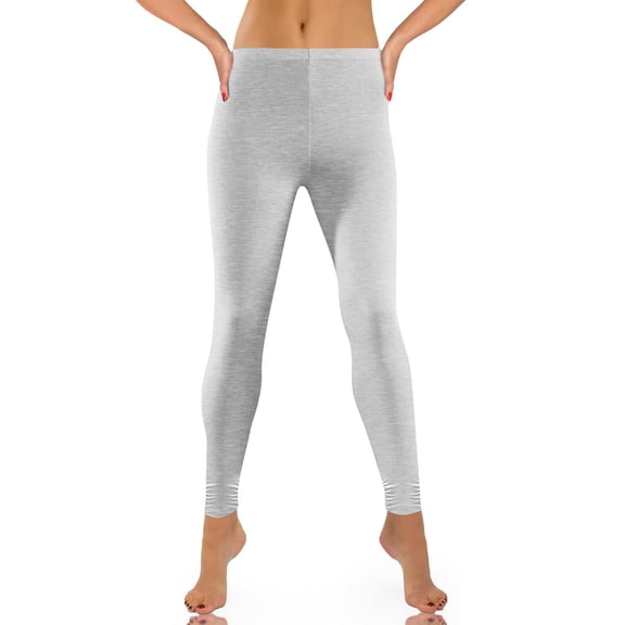 Busydd Leggings for Women Fashion Stretchy Solid Color Womens Yoga Pants Comfortable Pleated Workout Gym Womens Leggings