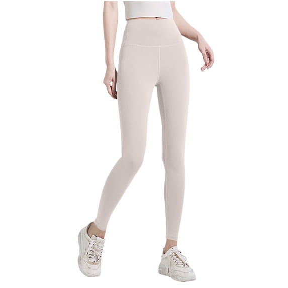 Busydd Leggings for Women Solid Color Gym Yoga Pants Women Casual Stretch Workout Butt Lifting Leggings S