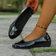 thumbnail image 1 of Busydd Loafers for Women Fashion Round Toe Slip on Shoes Women Casual Comfortable Solid Color Women Footwear 5.5, 1 of 9