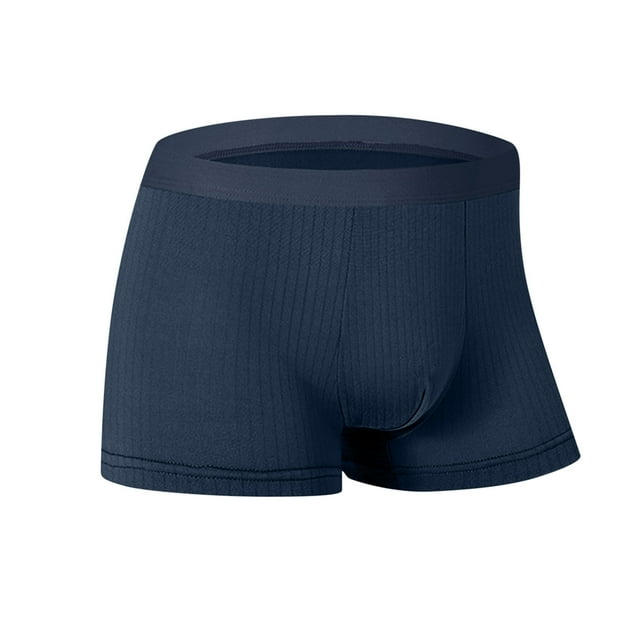 Busydd Men's Boxer Briefs Comfortable Breathable Solid Color Mens Boxer Briefs Soft Ribbed Mens Underwear 4XL