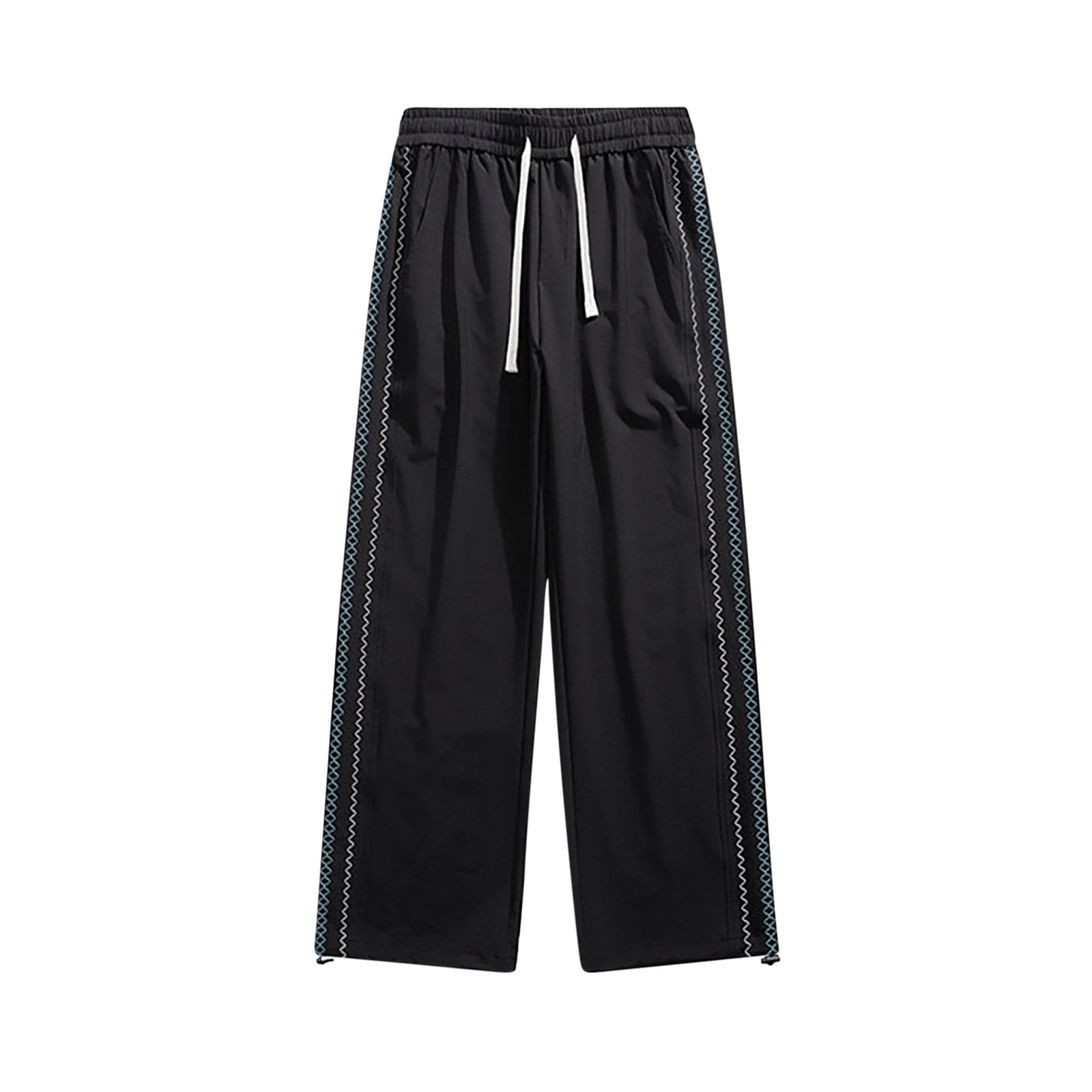 Busydd Men's Casual Pants 2024 Open Bottom Straight Leg Sweatpants