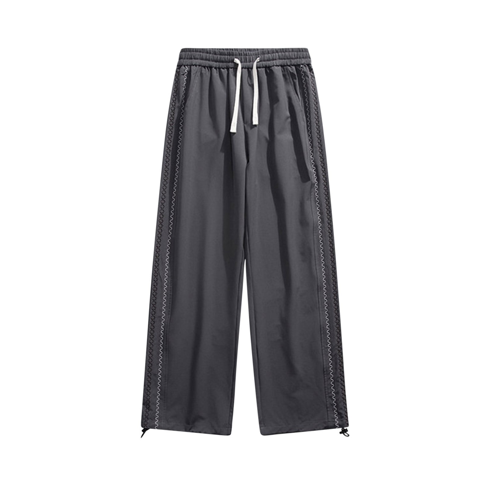 Busydd Men's Casual Pants 2024 Open Bottom Straight Leg Sweatpants