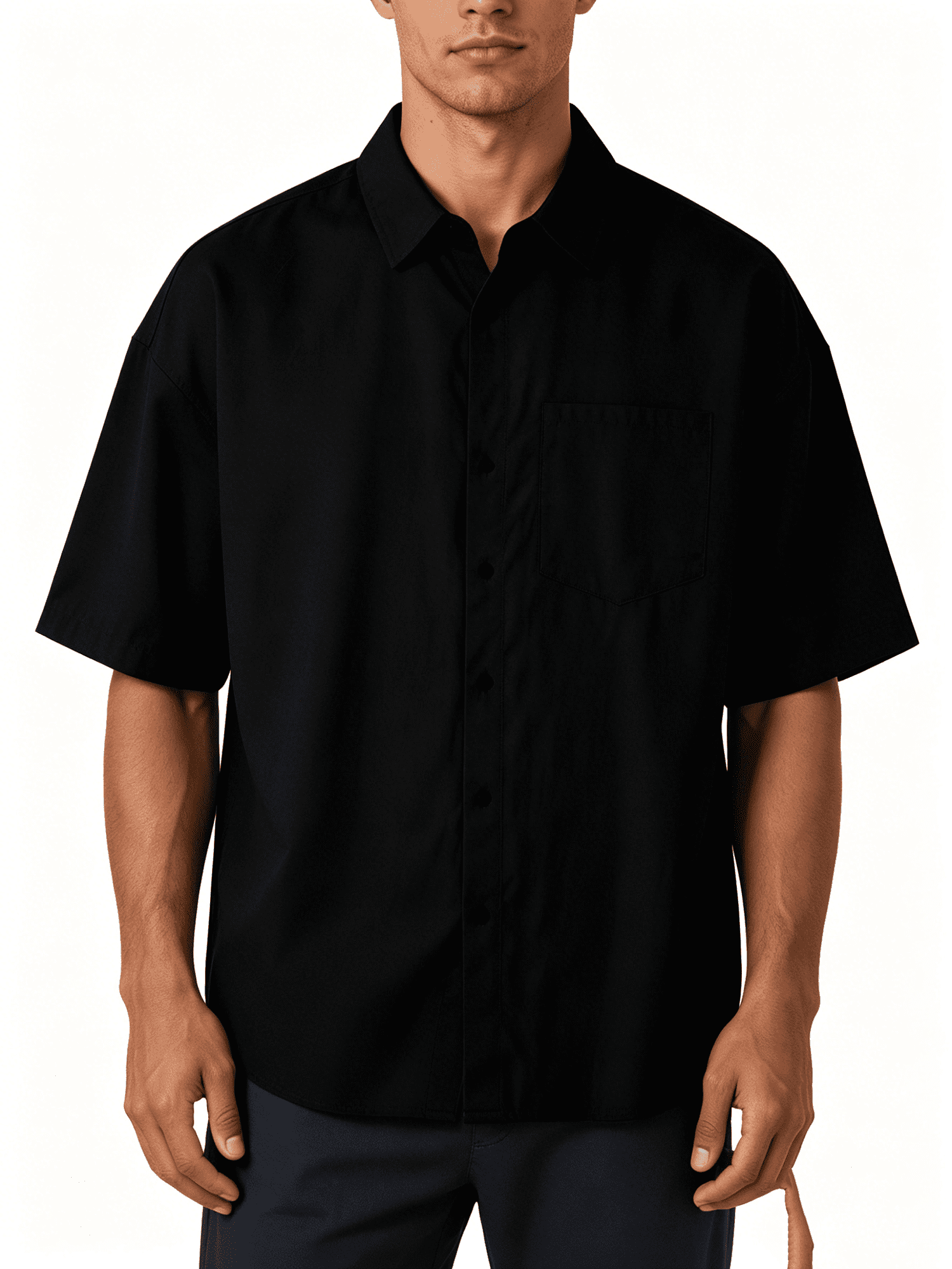 Busydd Men's Dress Shirts Casual Solid Color Button Down Shirt Men ...
