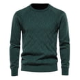 thumbnail image 1 of Busydd Men's Sweatshirts Knit Cotton Pullover Sweatshirt Long Sleeve Crew Neck Sweatshirt for Mens Casual Solid Color Pullover Tops Lightweight Basic Hoodie, 1 of 4