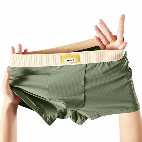 Busydd Mens Boxer Briefs Comfortable Mid-Rise Men's Underwear Soft Breathable Men's Boxer Briefs 3XL