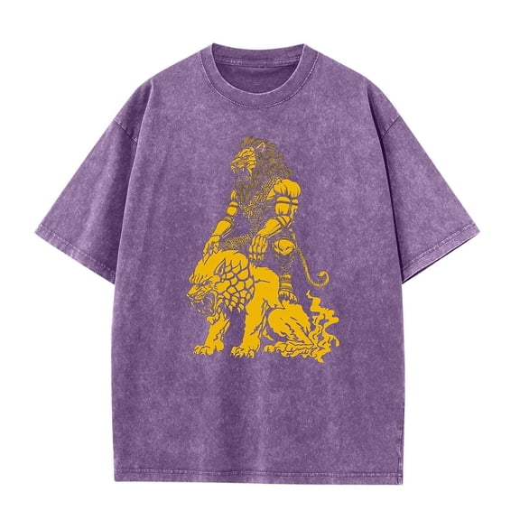 Busydd Mens Cotton Tshirts Fashion Vintage Print T Shirts for Men Casual Comfortable Short Sleeve Summer Tops Breathable Versatile Round Neck Tee Shirts L