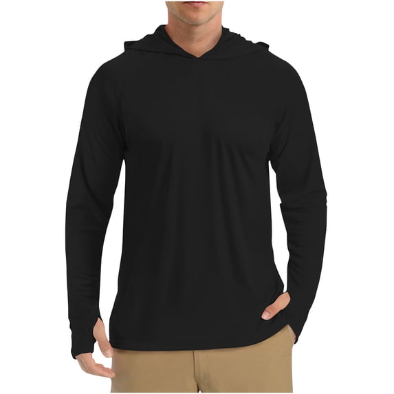 Busydd Mens Hooded Sweatshirt Solid Color Plain Hoodie Loose Comfort Hoodies for Guys Mens Long Sleeve Shirts Casual Stylish Hooded Blouses Pullover Tops