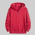 thumbnail image 1 of Busydd Mens Hoodies Pullover Trendy Warm Fleece Hooded Sweatshirt Casual Solid Color Pullover Hoodies for Men Comfy Zipper Winter Fleece Hoodies with Pocket M, 1 of 6