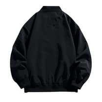 Busydd Mens Jacket Casual Hiking Workout Bomber Jacket Long Sleeve Solid Color Zip Up Outwear Lightweight Windbreaker Jackets for Men Rain Jacket Sport Coats Blazers with Pockets