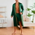 thumbnail image 1 of Busydd Mens Pajama Sets Trendy Soft Solid Color Two Piece Sets for Men Casual Comfy Robes and Shorts Loungewear Set L, 1 of 4
