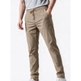 thumbnail image 1 of Busydd Mens Pants Stretch Drawstring Joggers Sweatpants Regular Fit Solid Color Yoga Sweatpants Full Length Open Bottom Gym Trousers Summer Casual Lightweight Lounge Dress Pants with Pockets,M-5XL, 1 of 6