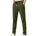 thumbnail image 1 of Busydd Mens Pants Stretch Drawstring Joggers Sweatpants Regular Fit Solid Color Yoga Sweatpants Full Length Open Bottom Gym Trousers Summer Casual Lightweight Lounge Dress Pants with Pockets,M-5XL, 1 of 3
