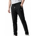 thumbnail image 1 of Busydd Mens Pants Stretch Drawstring Joggers Sweatpants Regular Fit Solid Color Yoga Sweatpants Full Length Open Bottom Gym Trousers Summer Casual Lounge Dress Pants with Pockets,M-5XL, 1 of 6