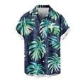thumbnail image 1 of Busydd Mens Shirts Plus Size S-5XL Fashion Print Hawaiian Shirt for Men Turndown Collar Button Down Shirt Short Sleeve Oversized Beach Vacation Casual Shirts with Chest Pocket, 1 of 4
