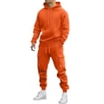 thumbnail image 1 of Busydd Mens Sweatsuit Casual Solid Color Two Piece Jogging Suits for Men Long Sleeve Hoodies and Pants Sweatsuits for Men L, 1 of 5
