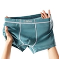 thumbnail image 1 of Busydd Mens Underwear Boxer Briefs Soft Comfortable Mens Underwear Ribbed Breathable Mid-Rise Men's Boxer Briefs L, 1 of 5