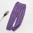thumbnail image 1 of Busydd Pajamas for Women Solid Color Warm Flannel Pajama Pants Comfortable Casual Loose Womens Pajamas Bottoms Elastic Waist Winter Women's Sleepwear XL, 1 of 6