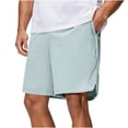 thumbnail image 1 of Busydd Plus Size Athletic Shorts for Men with Pockets Comfortable Breathable Elastic Waist Drawstring Sweat Shorts Casual Loose Solid Color Summer Shorts 7XL, 1 of 6