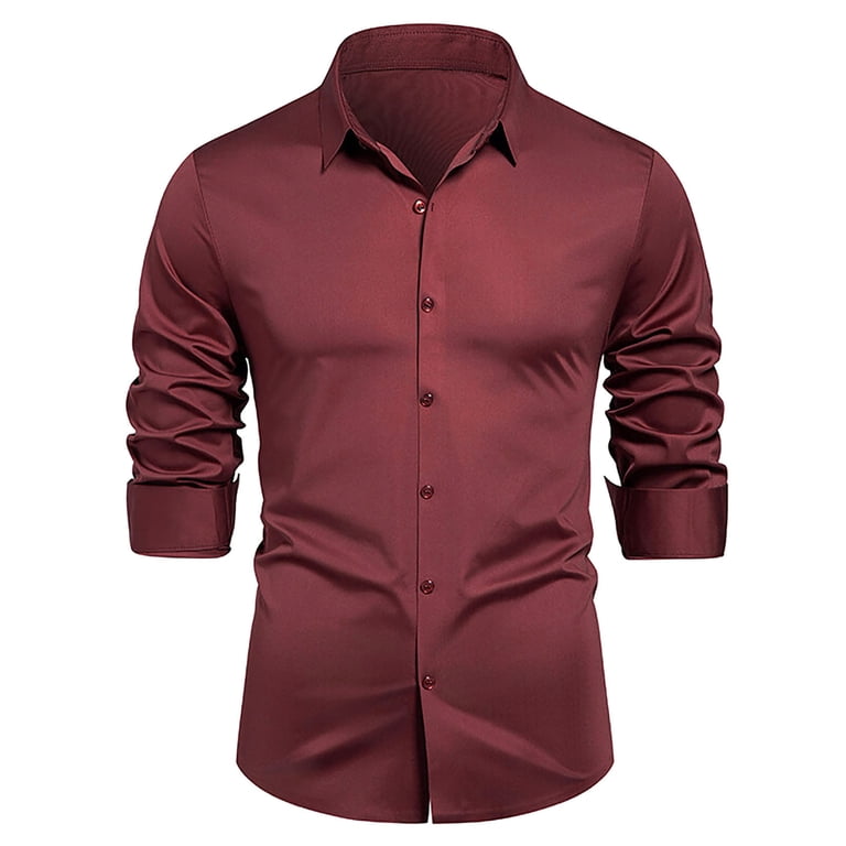 Busydd Plus Size Mens Shirts M-4XL Stylish Solid Color Turndown Collar Mens Dress Shirts Long Sleeve Button Down Shirt Oversized Casual Business Shirts - Walmart.com Busydd Plus Size Mens Shirts M-4XL Stylish Solid Color Turndown Collar Mens Dress Shirts Long Sleeve Button Down Shirt Oversized Casual Business Shirts - Walmart.com