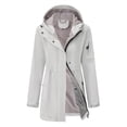 thumbnail image 1 of Busydd Plus Size Winter Coats for Women Casual Solid Color Long Sleeve Warm Fleece Jacket Comfortable Zipper Hooded Winter Jackets for Women with Pockets S, 1 of 6