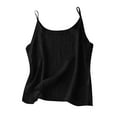 thumbnail image 1 of Busydd Plus Size Womens Tank Tops Cotton Linen Solid Color Spaghetti Strap Summer Tops Comfy Loose Oversized Tank Top for Women Round Neck Sleeveless Camisole Tops S, 1 of 6