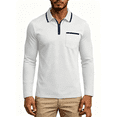 thumbnail image 1 of Busydd Quarter Zip Pullover Men Casual Solid Color Long Sleeve Shirts Trendy Comfortable Lapel Shirts for Men with Chest Pocket M, 1 of 7